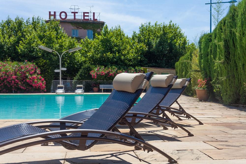 Logis Vignes Blanches*** Hotel Cosy Et Restaurant De Terroir Beaucaire  Dış mekan fotoğraf